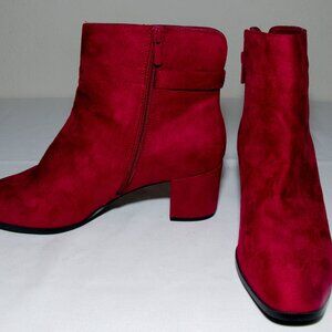 East 5th Ankle Boot.  Red, Size 11